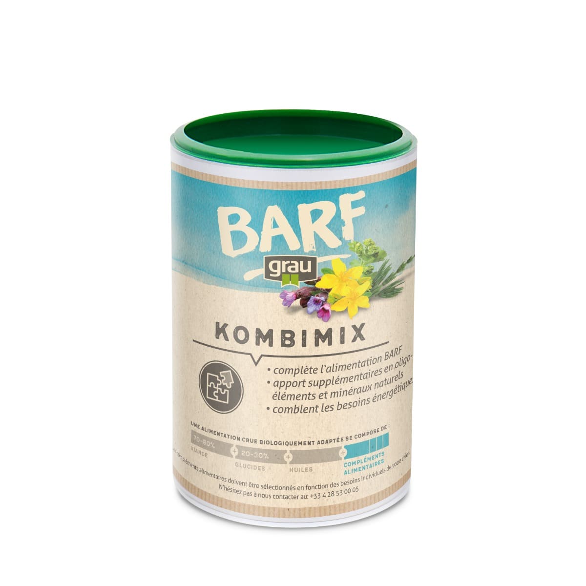 Mélange BARF Kombimix en complément d'une alimentation BARF