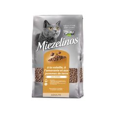 Croquettes naturelles MIEZELINOS pour chats volaille et amaranthe